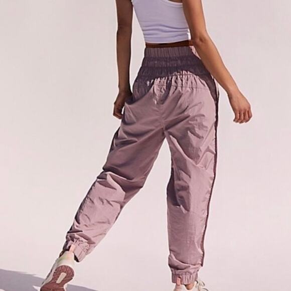 Free People Movement The Way Home Purple Swish High Waist Joggers Small - Picture 5 of 10